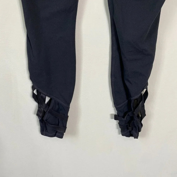 Athleta High Rise Sublime 7/8 Tight Leggings Women's Medium Black Cutout Active - Picture 13 of 16